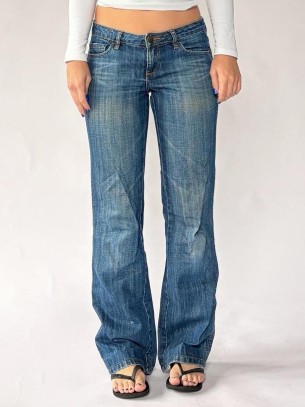 Low Rise Flare Jeans Y2K MNG Size 8